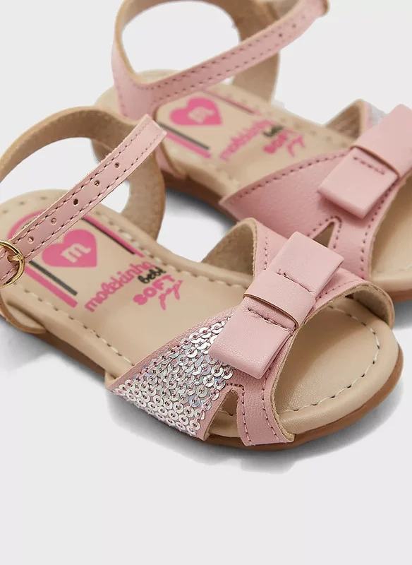 MOLEKINHA MOLEKINHA Sandals with Back strap For Infant Girls, Pink