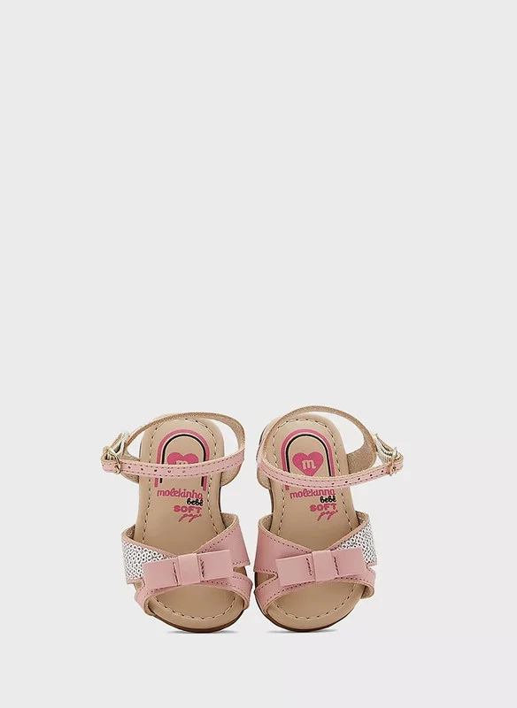 MOLEKINHA MOLEKINHA Sandals with Back strap For Infant Girls, Pink