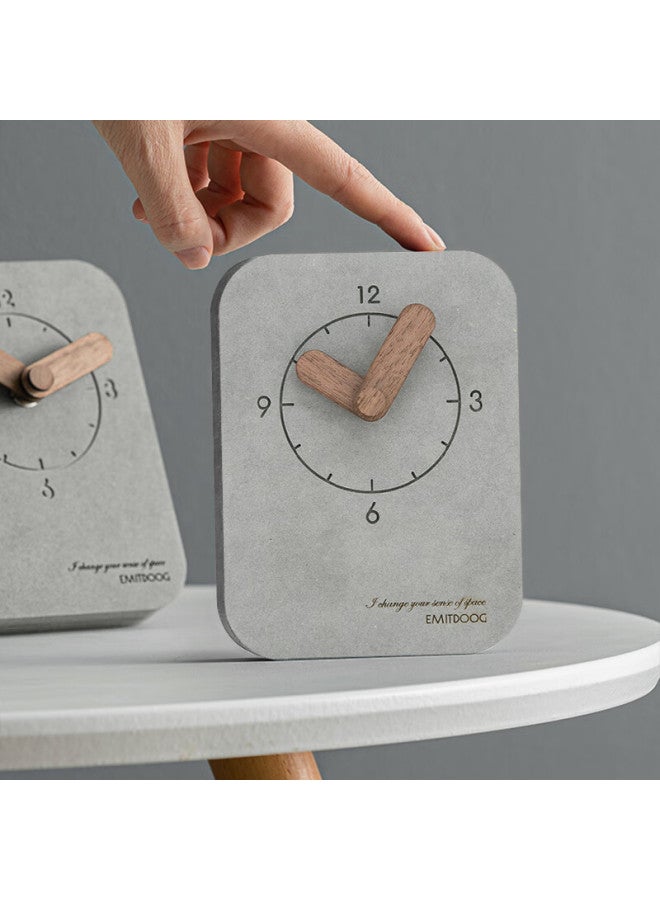 Cuttlefish Modouyu Silent Creative Clock, Desktop Living Room Bedroom High-end Table Clock, Birthday Gift - Image 2