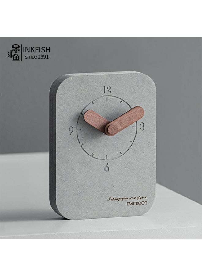 Cuttlefish Modouyu Silent Creative Clock, Desktop Living Room Bedroom High-end Table Clock, Birthday Gift - Image 4