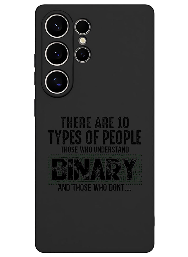 Theodor Protective Slim Fit Case Liquid Silicone Cover with Full Body Protection Anti-Scratch Shockproof Case For Samsung Galaxy S25 Ultra (Black) - Binary Black - Image 1