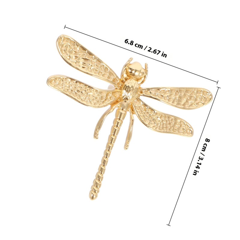 Brass Dragonfly Cabinet Pull Handle Decorative Hardware for Wardrobe and Drawer - Image 3