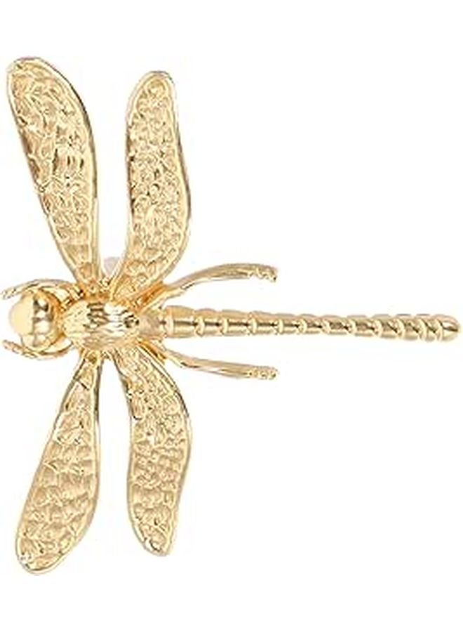 Brass Dragonfly Cabinet Pull Handle Decorative Hardware for Wardrobe and Drawer - Image 1