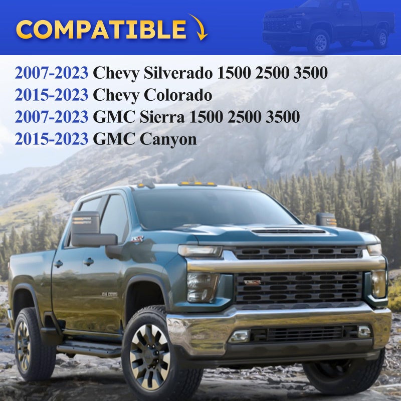 X4XZ X4XZ DZ97903 Truck Bed Side Wall Tie Down Anchors, Bed Cargo Hooks for 2007-2023 Chevy Silverado 1500 2500 3500 Chevy Colorado IGMC Sierra 1500 2500 3500 I GMC Canyon 9PCS - Image 2