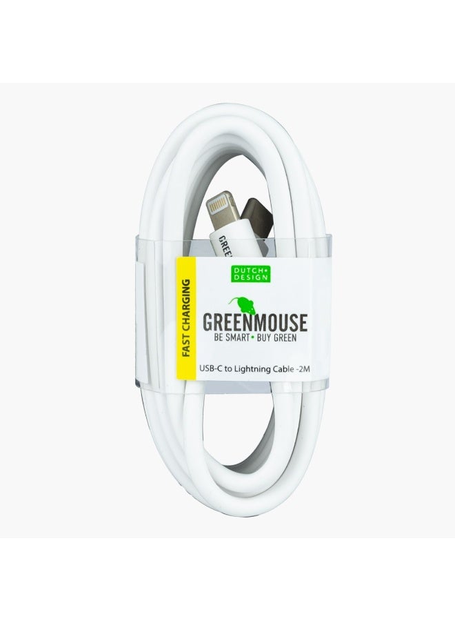 Home Box Green Mouse Usb - C To Lightning Data Cable - 200 Cm  - Image 1