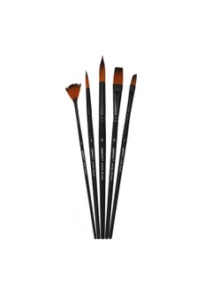 Worison Fine Paint Brush Nylon Hair Variety Style Short Rod Art Painting Brush for Art Supplies  - Image 5