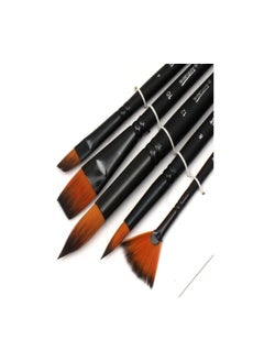 Worison Fine Paint Brush Nylon Hair Variety Style Short Rod Art Painting Brush for Art Supplies  - Image 3