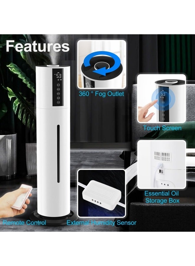 GGEROU Humidifier Household,Stand Humidifiers for Bedroom Living Room,7.5 L Large Humidifier with Remote Control,3 Speed Mist,Top Fill Whole house Humidifier - Image 2
