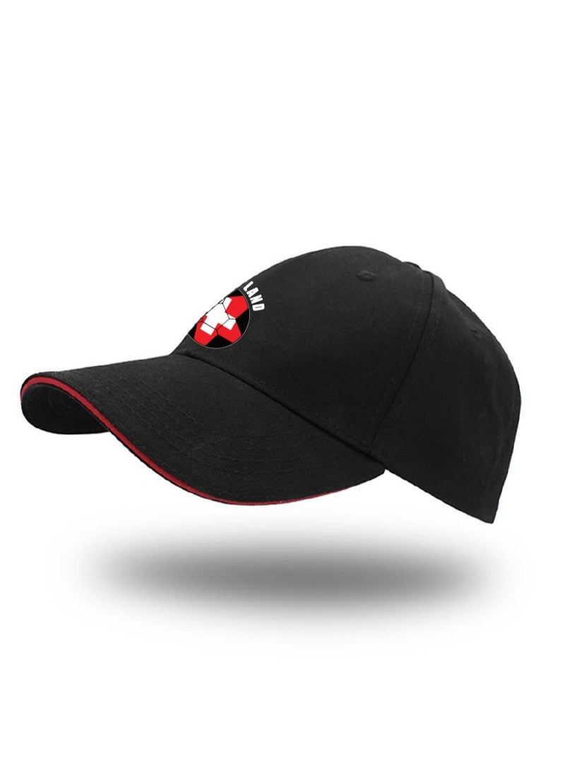 PRINTSHOP4ME Switzerland Unisex Adult Football Cap for Both Men and Women With Metal Adjustable Buckle Closure - Perfect for Football Fans, Match Days, Outdoor Activities, and Everyday Wear - Image 4