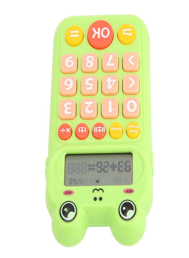 Kids Oral Arithmetic Toy Clear Voice Prompts LCD Screen Portable Arithmetic Exercise Toy for Entertainment for Learning Green - Image 1