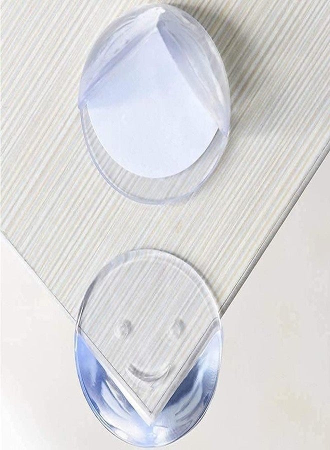 IQS Enterprise Round Smiley Table Corner Silicone Corner Protector for Sharp Edges Table Soft PVC Transparent Angle Protection Guards for Child Safety for Home, Furniture Safety Guard for Kids(2 pcs) - Image 3