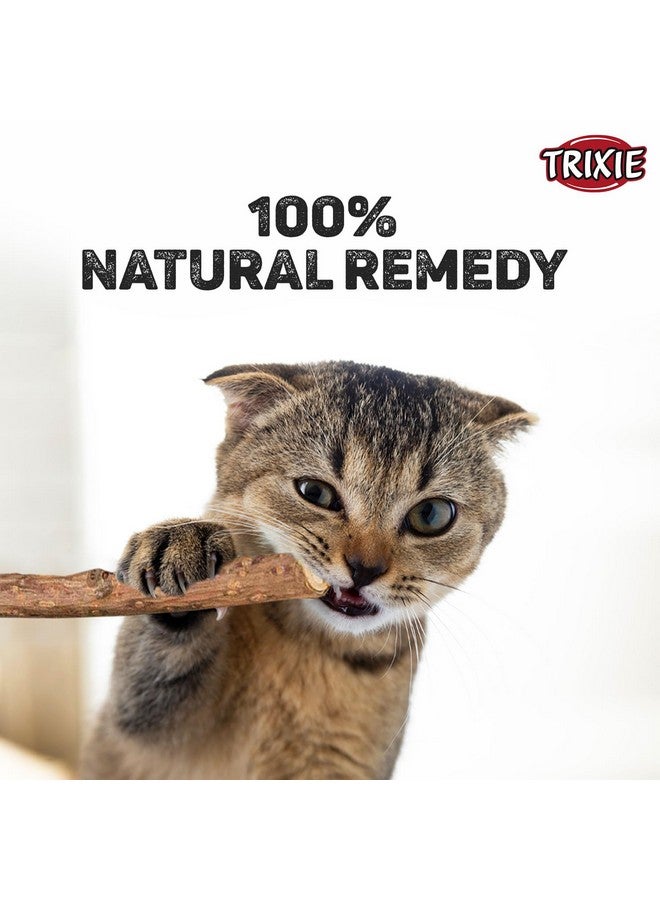 Trixie Matatabi Chewing Stick | Interactive Cat Toy, Attracts And Stimulates Cats Hunting Instincts | Made With Dried Matatabi Fruits, Supports Dental Hygiene And Cleans Teeth - 10 Gm (Pack Of 3) - Image 4
