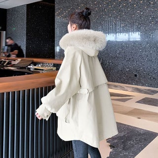Fleece-lined thickened parka clothing Womens Mid-length small cotton-padded coat cotton-padded coat 2023 Winter new cotton-padded jacket workwear coatCreamy-white Creamy-white - pzsku/ZFB8436DCE7EB6323B1E3Z/45/1746233259/48e92361-15ee-4ab5-8957-8a4de78cbe32
