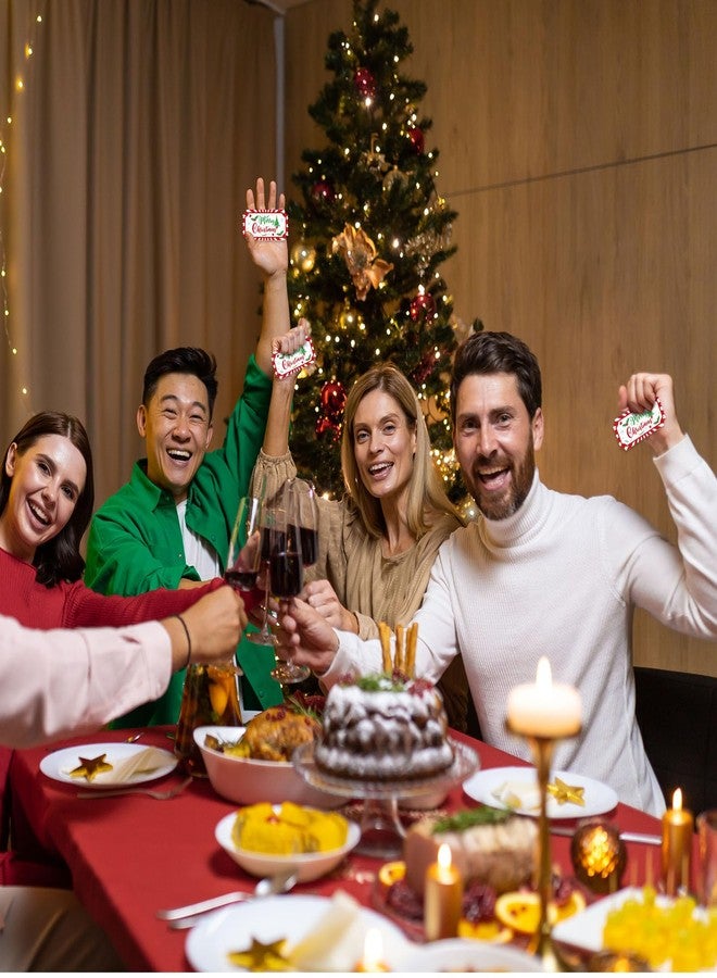 ABURRORI 1000 Pcs Merry Christmas Drink Ticket Single Raffle Tickets Roll Christmas Tree Free Meal Drink Ticket for Events Carnival Merry Xmas Themed Parties Leisure Reward - Image 4