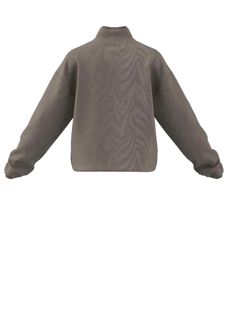 adidas سترة صوف بوليستر بنمط