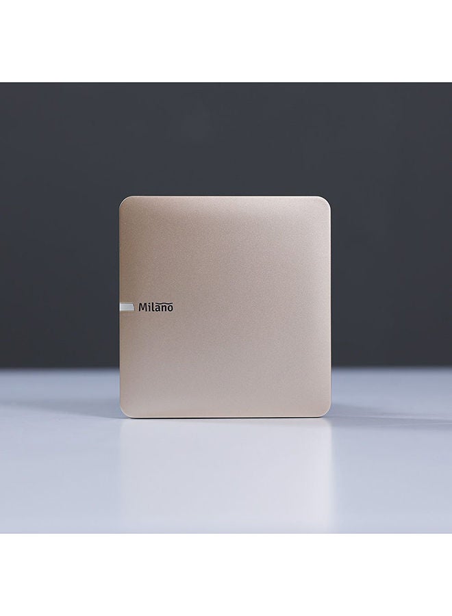 milano 10A 1 Gang 2 Way Switch Made With Polypropylene Colored In Piano Gold Electrical Switches, Sockets, Outlets For Home Appliances L 3 X W 3 Cm Gold - Image 1