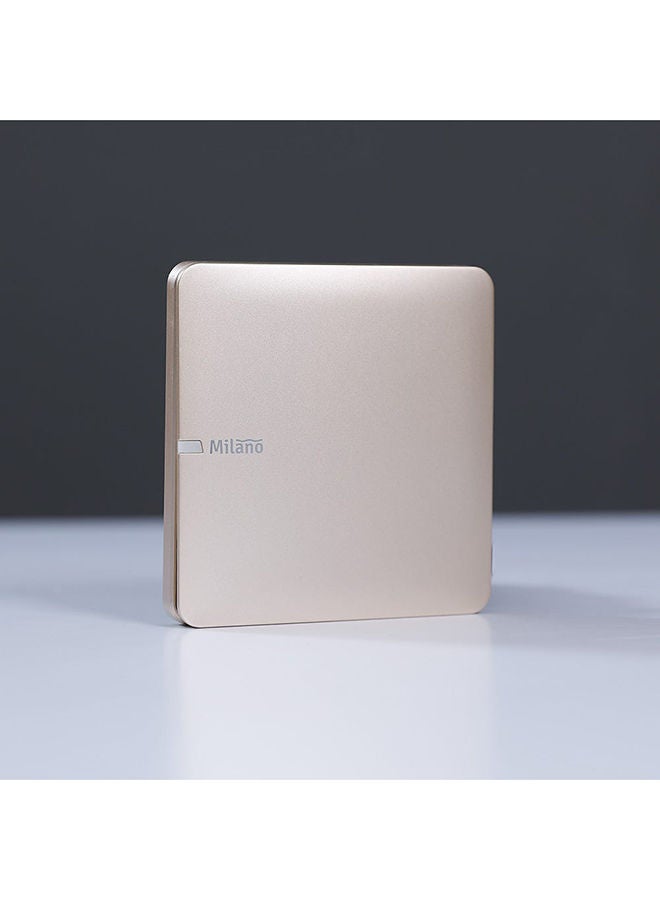 milano 10A 1 Gang 2 Way Switch Made With Polypropylene Colored In Piano Gold Electrical Switches, Sockets, Outlets For Home Appliances L 3 X W 3 Cm Gold - Image 4