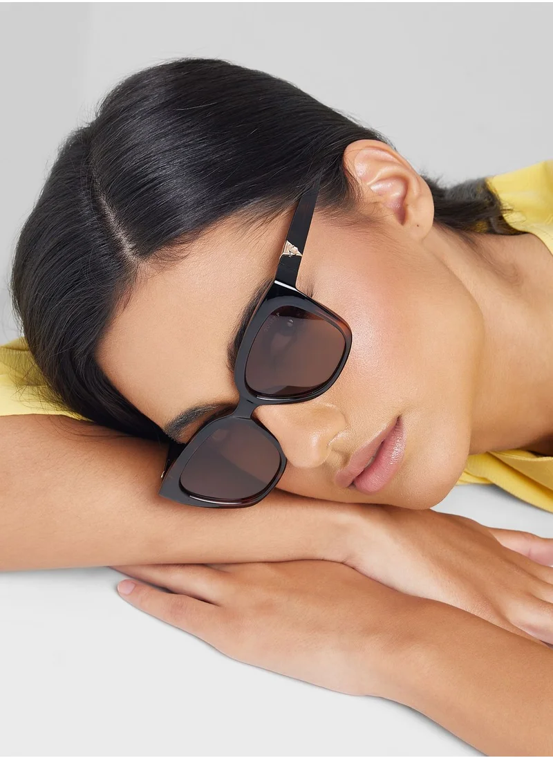 GUESS Gradient Oversized Rectangle Shape Sunglasses
