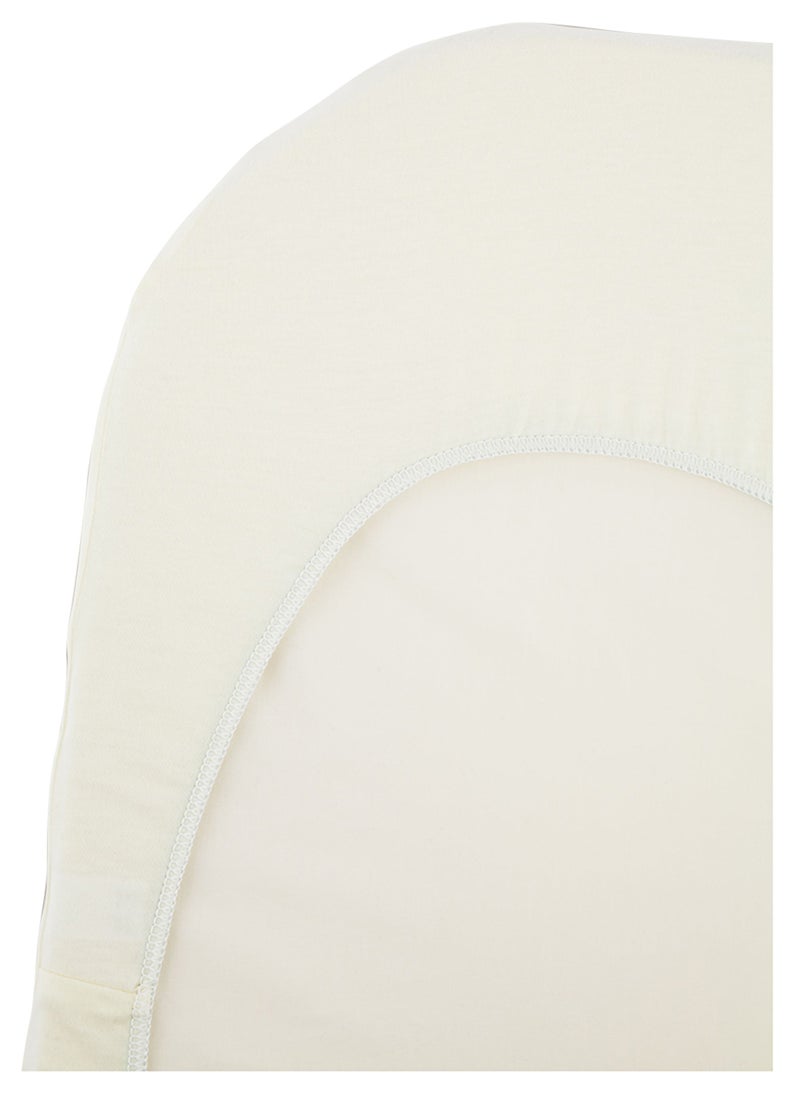 BABYBJORN Baby Fitted Organic Sheet For Cradle White  - Image 1