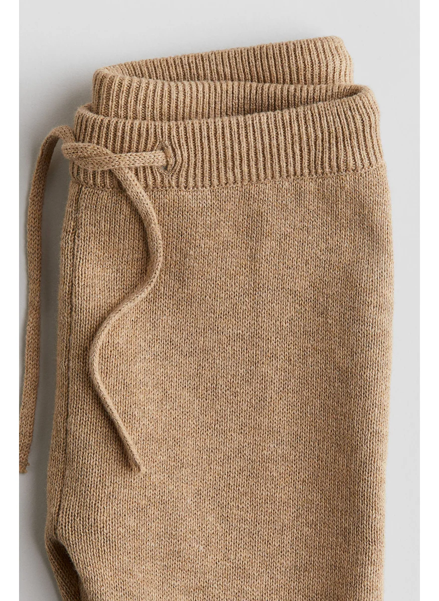 H&M Fine-Knit Cotton Joggers