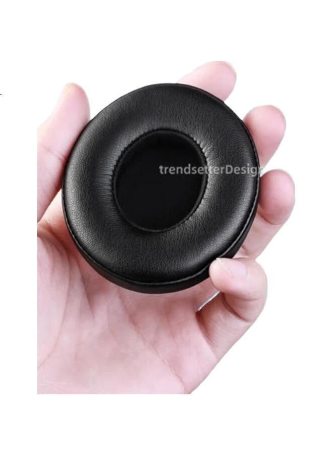 trendsetter وسائد أذن بديلة لسماعات Beats Solo3/Solo2 - متوافقة مع سماعات Beats Solo اللاسلكية بتقنية البلوتوث، أغطية جلدية وسفنجة للأذن - Image 1