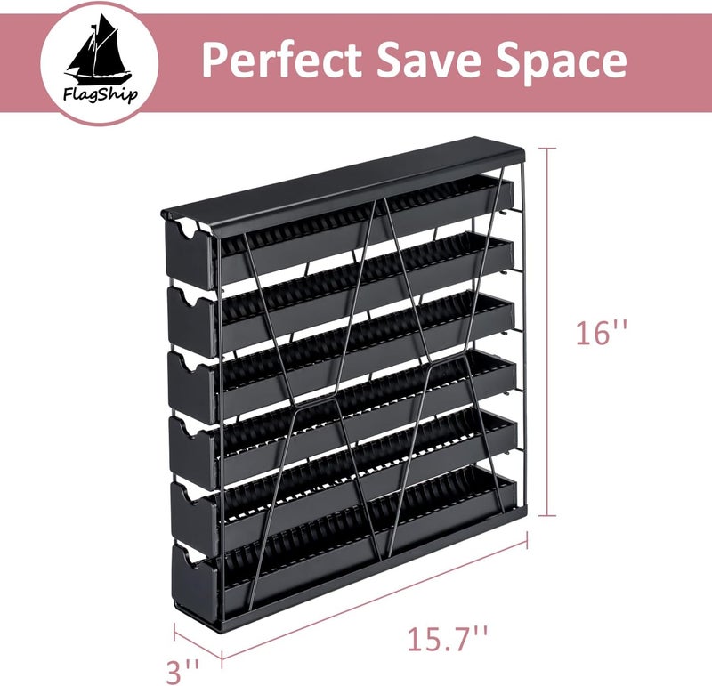 Flagship 6-Tier Vertuo Pod Holder for Nespresso - 60+ Capsule Max Capacity Metal Rack, Ultra-Efficient Corner Storage Space Saving Design - Image 2