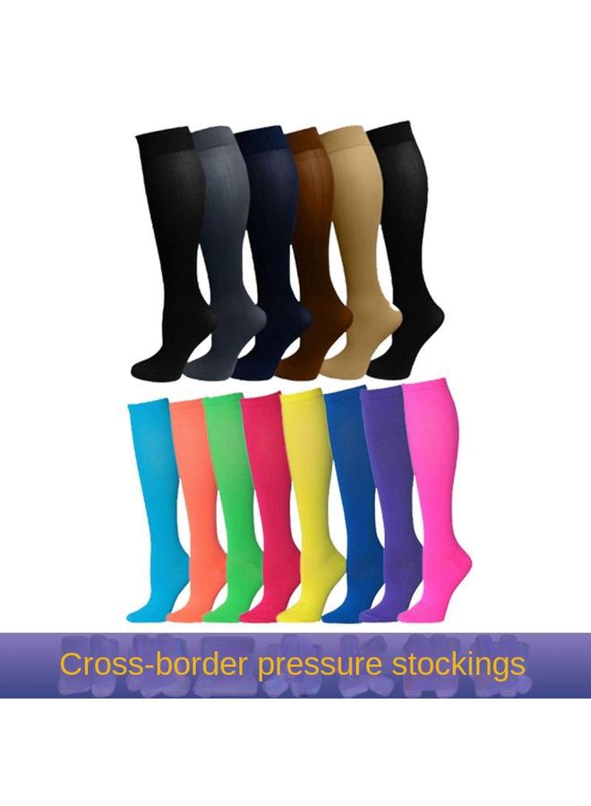 Bluejw Explosions  Color Compact Long Barrel Sports Compression Socks For Men And Women Compression Miracle Socks  - Image 4