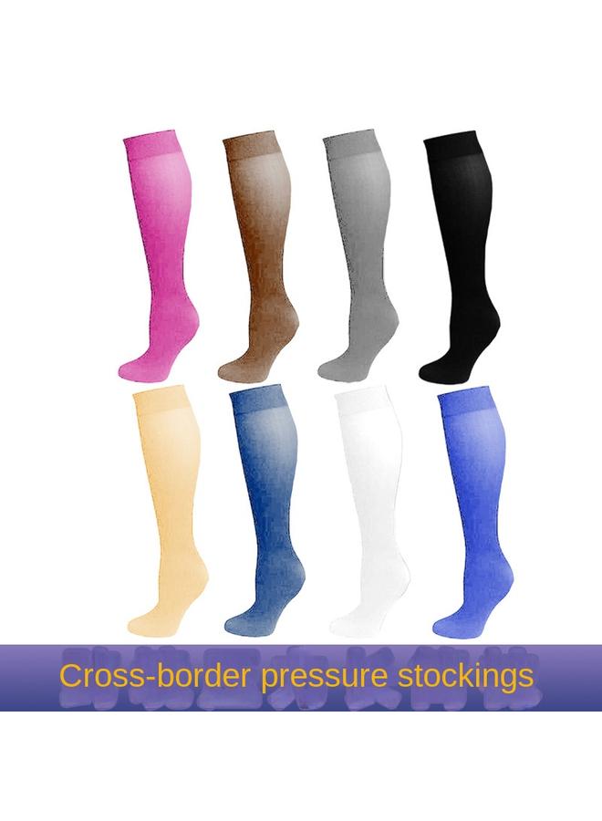 Bluejw Explosions  Color Compact Long Barrel Sports Compression Socks For Men And Women Compression Miracle Socks  - Image 5