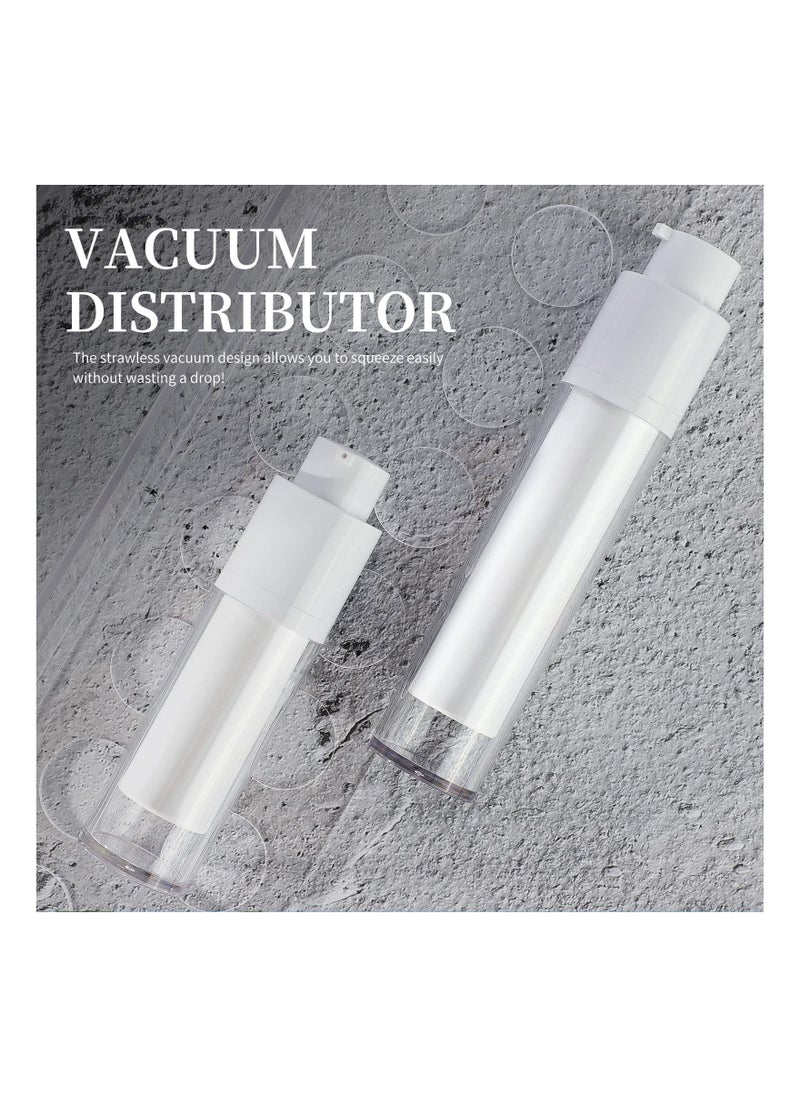 SYOSI - Airless Pump Bottle Moisturiser Container, 30ML Refillable Cosmetic Face Cream Container Dispenser, Hand Sanitizer Lotions and Creams Leak Proofc travel Vacuum Pump Jars for Women and Men (2 Pack) - Image 1
