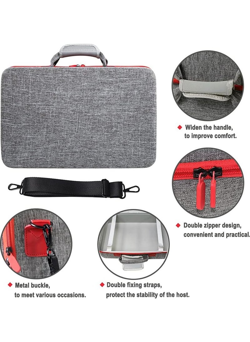 Yakiter - Travel Case for PS5 Console, Storage Bag for PS5 Controller, PS5 Console, Gaming Headset, and Gaming Accessories (Grey) - Image 1