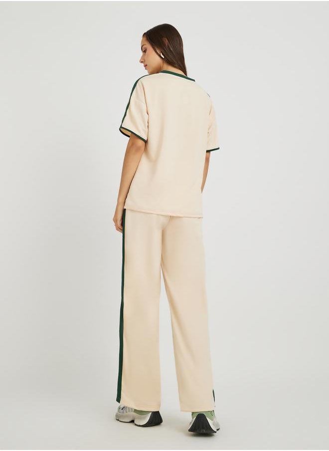 Take Two Take Two Side Striped Short Sleeve T-Shirt and Pants Co-Ords  - Image 5