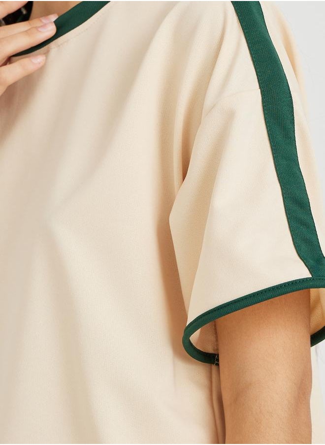 Take Two Take Two Side Striped Short Sleeve T-Shirt and Pants Co-Ords  - Image 3