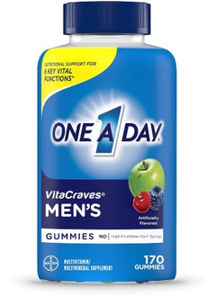 ONE A DAY Men’S Multivitamin Gummies, Supplement With Vitamin A, Vitamin C, Vitamin D, Vitamin E, Calcium & More, 170 Count  - Image 1