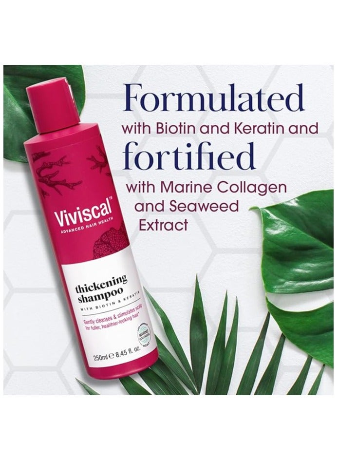 Viviscal Hair Thickening Shampoo for Women Formulated with Biotin, Keratin & Marine Collagen,  Shampoo for Thinning Hair, Hair Fall, and Hair Volume –  250ml - Image 5