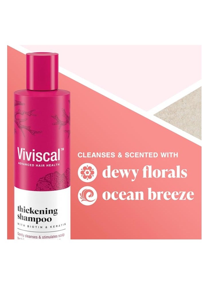 Viviscal Hair Thickening Shampoo for Women Formulated with Biotin, Keratin & Marine Collagen,  Shampoo for Thinning Hair, Hair Fall, and Hair Volume –  250ml - Image 3