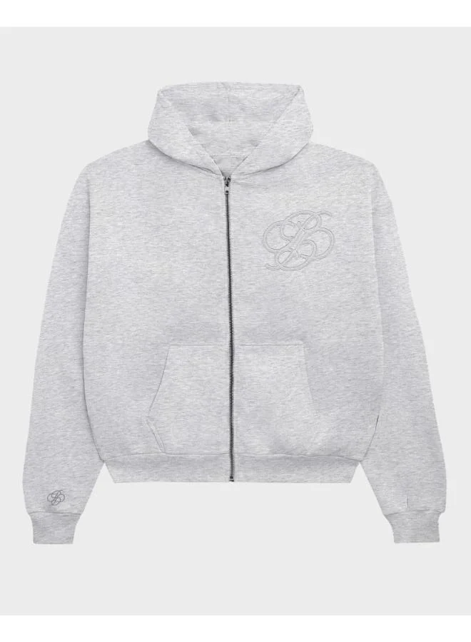 Prohibited Grey Melange College Hoodie  | Best Price UAE