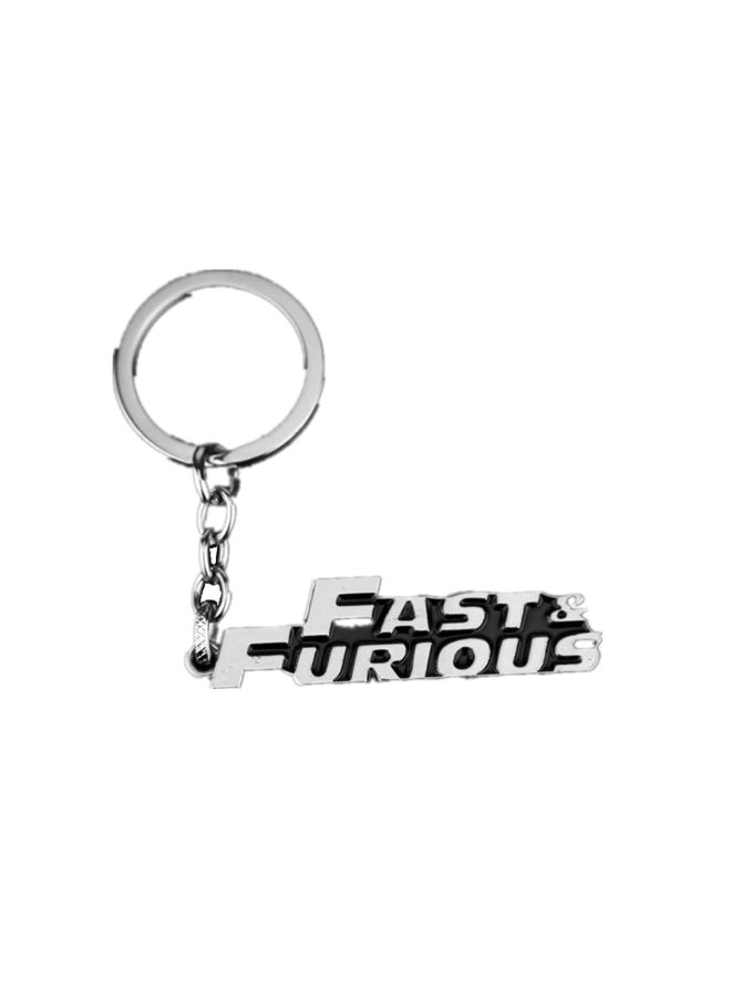 NIBEMINENT Fast Furious Cross Key Tags And Chain Antique Pewter - Image 1