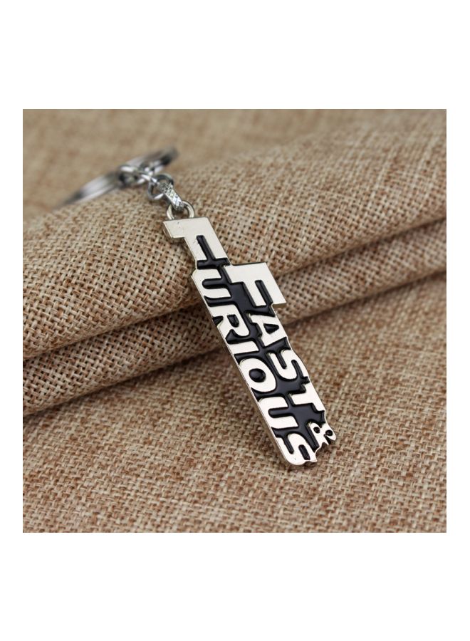 NIBEMINENT Fast Furious Cross Key Tags And Chain Antique Pewter - Image 4