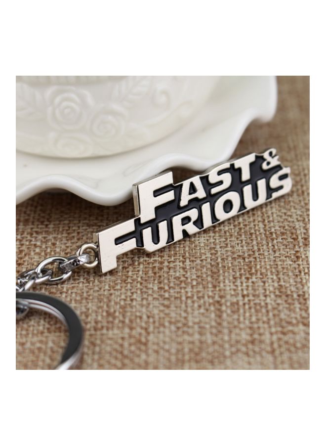NIBEMINENT Fast Furious Cross Key Tags And Chain Antique Pewter - Image 3