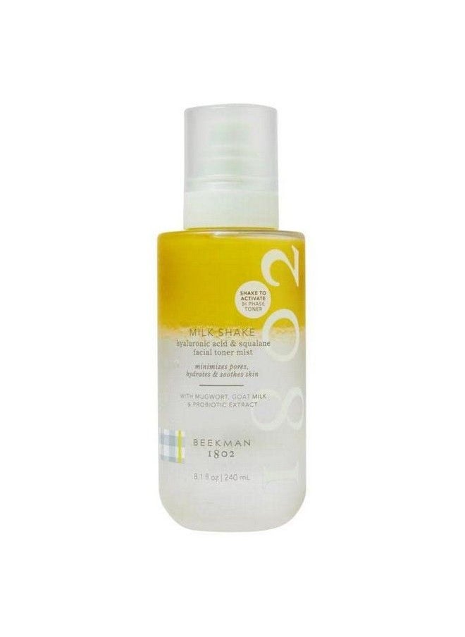 Beekman 1802 Milk Shake Hyaluronic Acid & Squalane Facial Toner Mist Nourishing Goat Milk Hydrating Jojoba Oil & Soothing Mugwort Hyaluronic Acid Locks In Moisture Toner 8.1 Oz  - Image 1