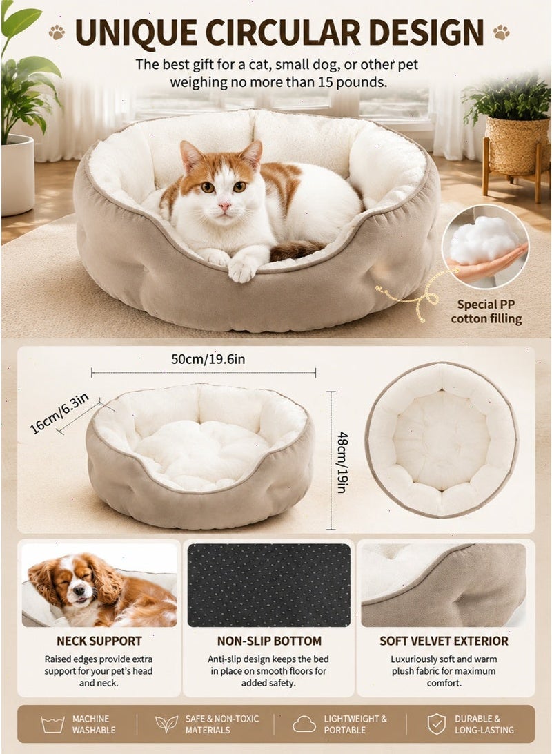 Pet Bed Orthopedic Sofa Ultra Comfortable Nonskid, Non-Slip Resistant Bottom Washable Calming Pet Mattress Couch Bedding for Cat Medium Small Dog Puppy Kitten - Image 3