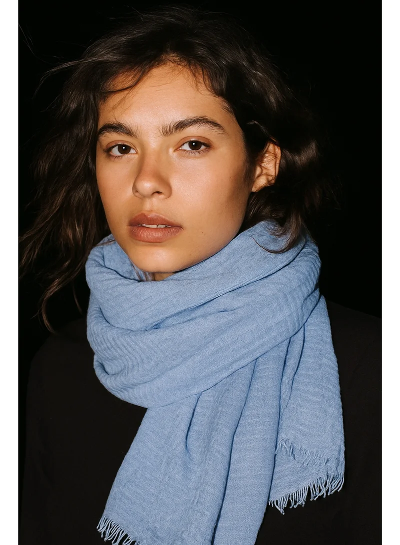 The Untitled Project Baby Sky Blue - Crinkle Organic Cotton Scarf