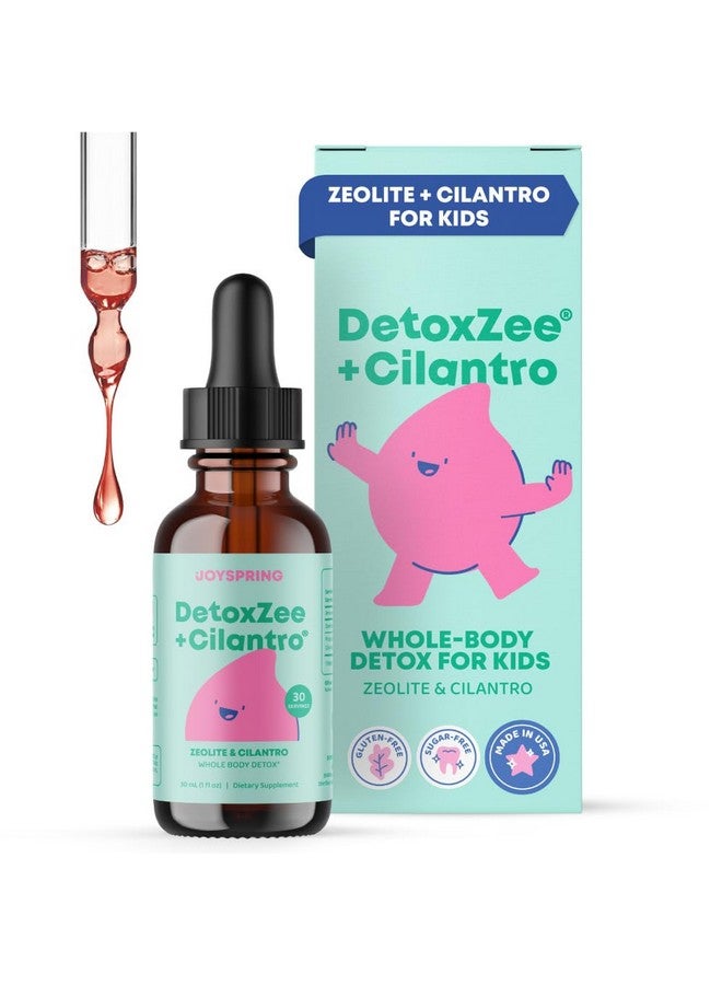JoySpring DetoxZee Cilantro Drops for Kids - Natural Detox Support with Zeolite & Cilantro Extract - Gentle Whole-Body Cleanse for Children & Toddlers - Kid-Friendly Liquid Detox, 30 Servings - Image 1