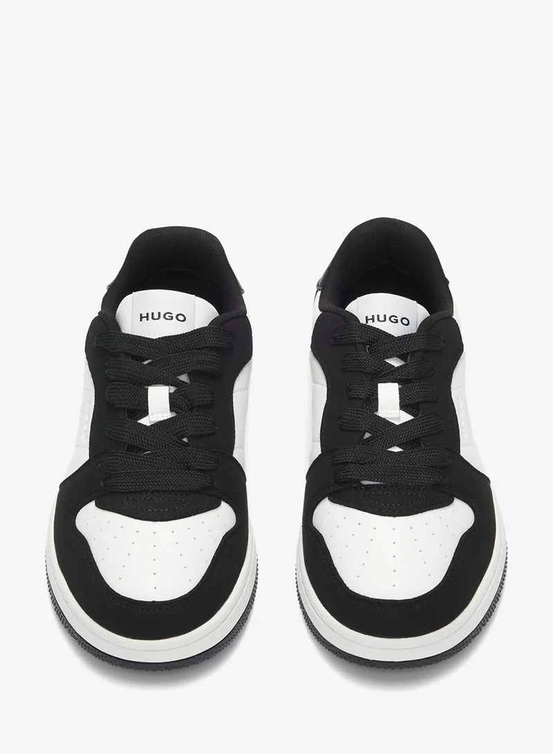 HUGO  Mixed-material trainers with logo details for Women | Best Price UAE