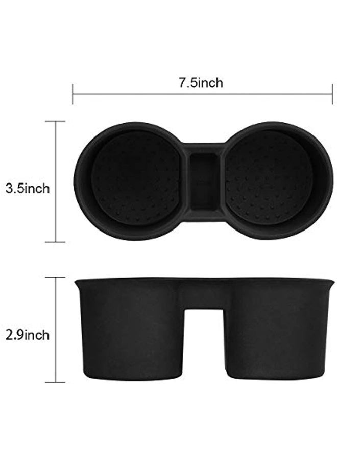 For Tesla Model 3 Centre Console Cup Holder Silicone Cup Holder For Coins Water Bottles Tesla Model 3 Accessories - Image 5