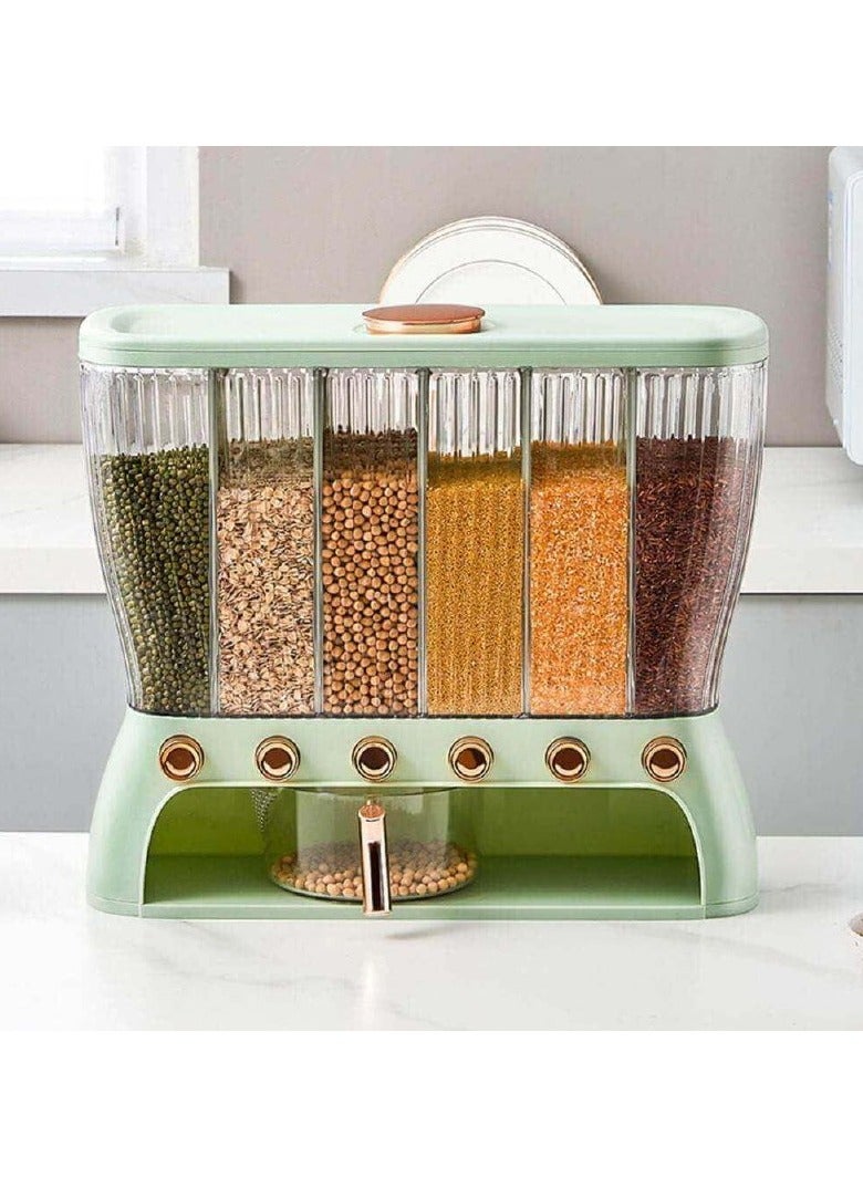 ديسبنسر بقوليات چامبو مقسم 6 خانه وكمان معاه دورق معيار لسهوله تفريغ البقوليات  - Image 1