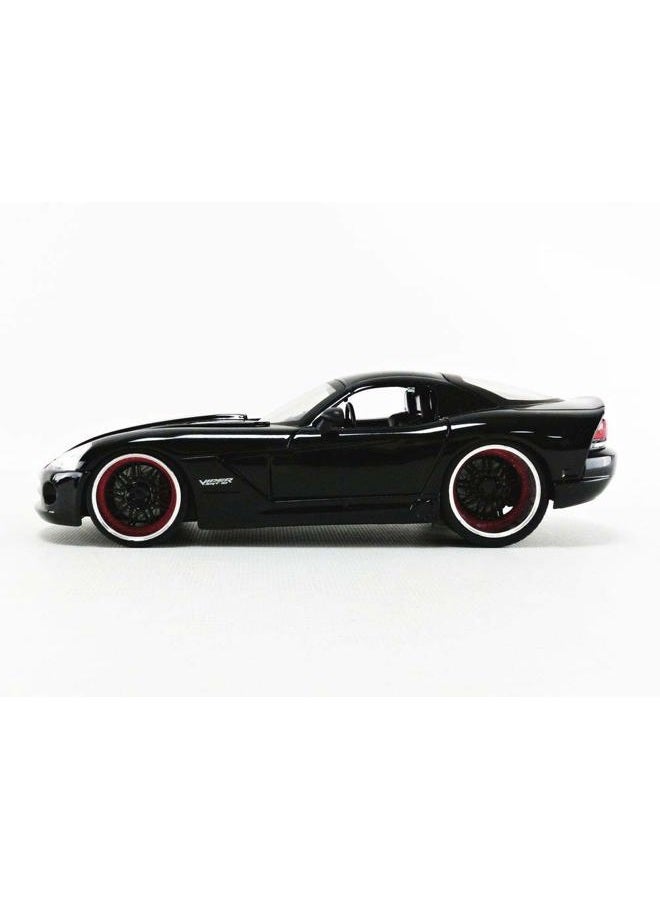 JADA سيارة داodge Viper SRT10 من ليتى بحجم 1:24 من فاست آند فيوريوس، ألعاب للأطفال والبالغين، سوداء - Image 3