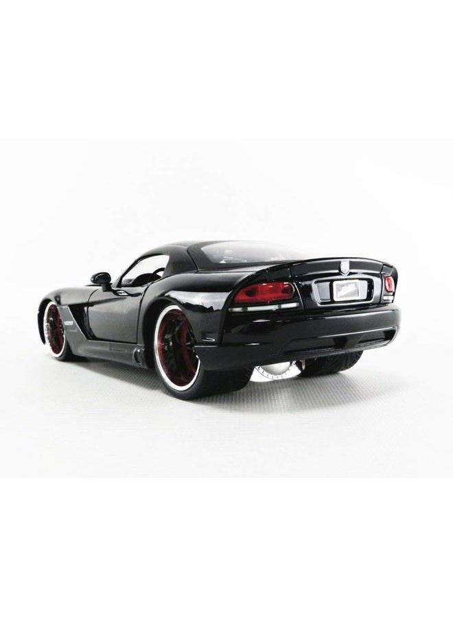 JADA سيارة داodge Viper SRT10 من ليتى بحجم 1:24 من فاست آند فيوريوس، ألعاب للأطفال والبالغين، سوداء - Image 4