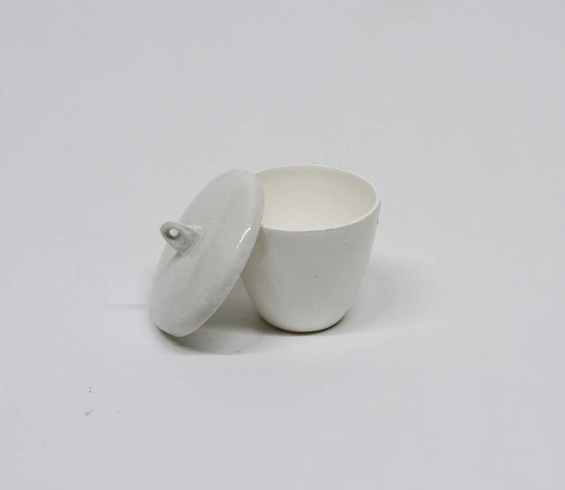 OTOOLWORLD Porcelain Crucible with Lid Cover Lab Crucible (20ml, 30ml, 40ml, 70ml, 100ml, 200ml, 300ml) (40ml) - Image 2