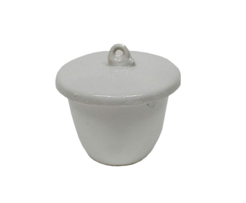 OTOOLWORLD Porcelain Crucible with Lid Cover Lab Crucible (20ml, 30ml, 40ml, 70ml, 100ml, 200ml, 300ml) (40ml) - Image 1